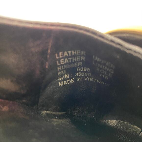 Tory Burch Reva Flats Size 8 Black Gold Leather Logo Travel Ballet *well worn - Picture 12 of 13